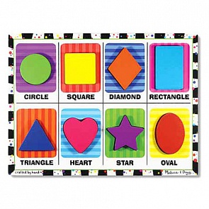 Пазл Фигуры из серии Первые навыки (Melissa&Doug, 3730_md)